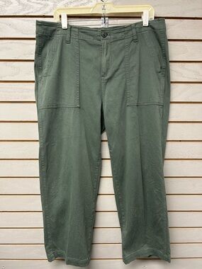 Liverpool Olive Utility Straight-Leg Chinos